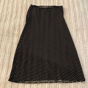 Polka dot long skirt